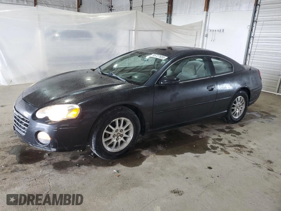 2003 Chrysler Sebring with VIN 4C3AG42G43E185830, listed as a Copart auction lot 55727655 with 183,847 mi miles and Salvage title. Bid and sale history available at DreamBid. Image 1.