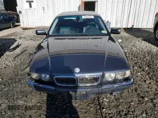 2001 BMW 7 Series 740iL with VIN WBAGH83491DP25351, listed as a Copart auction lot 46462335 with 0 mi miles and Salvage Title. Bid and sale history available at carsss.com. Image 5.