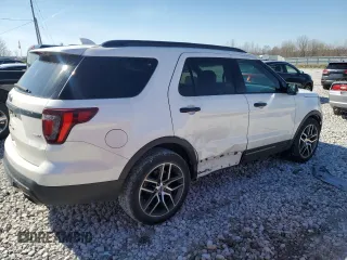 2016 Ford Explorer Sport with VIN 1FM5K8GT3GGC12418, listed as a Copart auction lot 53254395 with 135,186 mi miles and Salvage title. Bid and sale history available at DreamBid. Image 3.