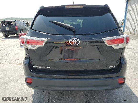 2016 Toyota Highlander XLE with VIN 5TDKKRFH2GS505694, listed as a Copart auction lot 54277914 with 82,424 mi miles and Salvage Title. Bid and sale history available at carsss.com. Image 6.
