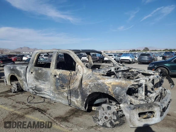 2024 Ram 2500 Laramie with VIN 3C6UR5NL5RG319756, listed as a Copart auction lot 52777185 with Not provided miles and Non repairable. Bid and sale history available at DreamBid. Image 4.