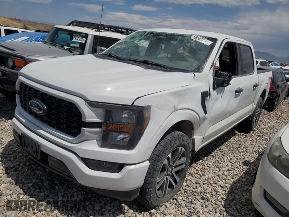 2023 Ford F-150 XL with VIN 1FTEW1EPXPFC20804, listed as a Copart auction lot 56555615 with 60,984 mi miles and Salvage title. Bid and sale history available at DreamBid. Image 1.