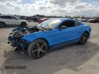 2022 Ford Mustang Mach 1 with VIN 1FA6P8R0XN5551110, listed as a Copart auction lot 43288855 with Not provided miles and Salvage title. Bid and sale history available at DreamBid. Image 1.