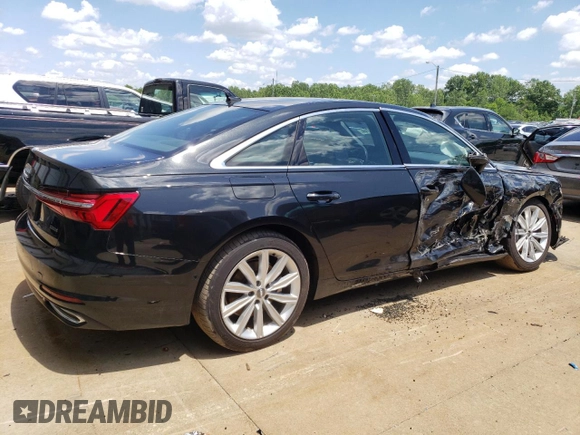 2019 Audi A6 Premium Plus with VIN WAUE8AF21KN116940, listed as a Copart auction lot 60920744 with 56,363 mi miles and Salvage Title. Bid and sale history available at carsss.com. Image 3.