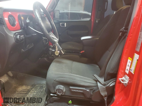 2020 Jeep Wrangler Unlimited Sport with VIN 1C4HJXDN5LW130646, listed as a Copart auction lot 88089985 with 66,244 mi miles and Salvage title. Bid and sale history available at DreamBid. Image 7.
