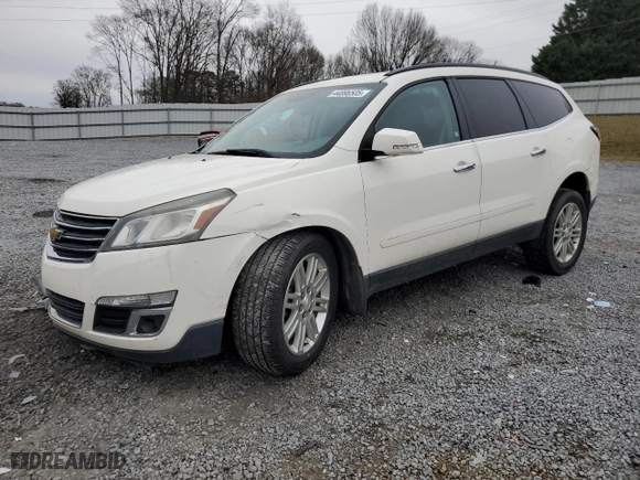 2015 Chevrolet Traverse LT with VIN 1GNKRGKD8FJ156904, listed as a Copart auction lot 44896505 with 142,758 mi miles and Salvage Title. Bid and sale history available at carsss.com. Image 1.