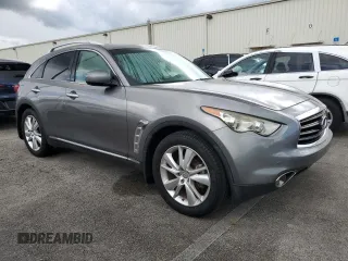 2013 Infiniti FX with VIN JN8CS1MU2DM141035, listed as a Copart auction lot 73953754 with 164,253 mi miles and Salvage Title. Bid and sale history available at DreamBid. Image 4.