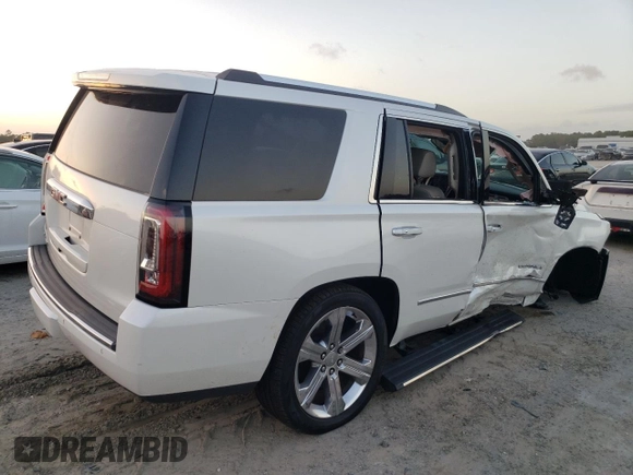 2019 GMC Yukon Denali with VIN 1GKS1CKJ9KR322958, listed as a Copart auction lot 79485874 with 86,512 mi miles and Salvage Title. Bid and sale history available at carsss.com. Image 3.