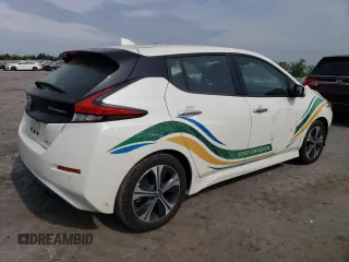 2022 Nissan LEAF SV with VIN 1N4AZ1CV1NC563433, listed as a Copart auction lot 54656955 with 10,604 mi miles and Salvage Title. Bid and sale history available at DreamBid. Image 3.