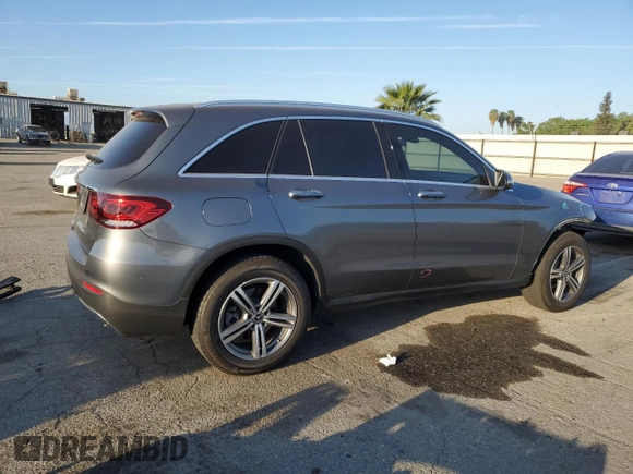 2020 Mercedes-Benz GLC 300 with VIN W1N0G8DBXLF763269, listed as a Copart auction lot 53330685 with 58,342 mi miles and Salvage title. Bid and sale history available at DreamBid. Image 3.