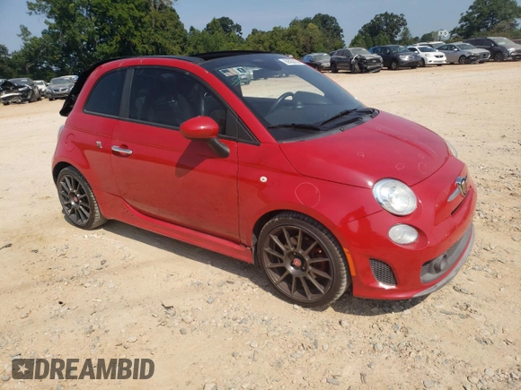 2013 FIAT 500 Abarth with VIN 3C3CFFJH0DT648891, listed as a Copart auction lot 69580054 with 69,507 mi miles and Salvage Title. Bid and sale history available at carsss.com. Image 4.