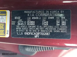 2023 Kia Sportage Hybrid SX-Prestige with VIN KNDPXCAG8P7032087, listed as a Copart auction lot 71561974 with 36,429 mi miles and Salvage Title. Bid and sale history available at carsss.com. Image 16.