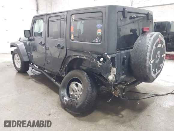 2018 Jeep Wrangler JK Unlimited Sport with VIN 1C4BJWDG9JL890272, listed as a IAAI auction lot 41551844 with 77,655 mi miles. Bid and sale history available at carsss.com. Image 3.