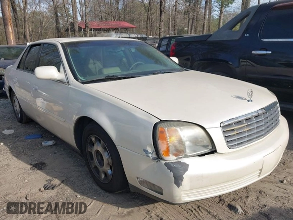 2002 Cadillac DeVille z VIN 1G6KD54Y72U218221, wystawiony jako IAAI lot #41842554 z przebiegiem 117 430 mil mil oraz . Historia ofert i sprzedaży dostępna na DreamBid. Obrazek 1.
