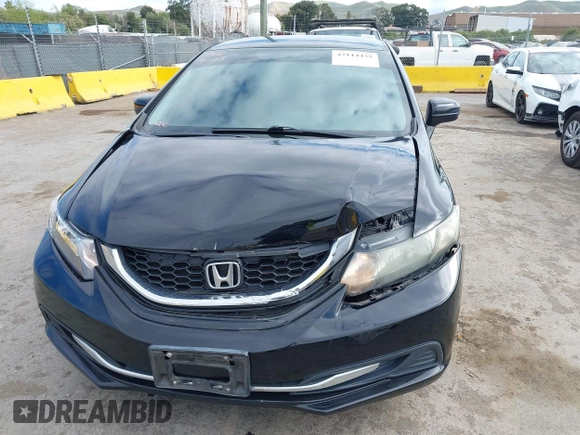 2014 Honda Civic Sedan LX with VIN 19XFB2F57EE206630, listed as a IAAI auction lot 42114435 with 188,468 mi miles. Bid and sale history available at carsss.com. Image 6.