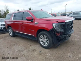 2024 GMC Yukon XL SLT with VIN 1GKS2GKDXRR313775, listed as a IAAI auction lot 41702095 with 8,755 mi miles. Bid and sale history available at carsss.com. Image 1.