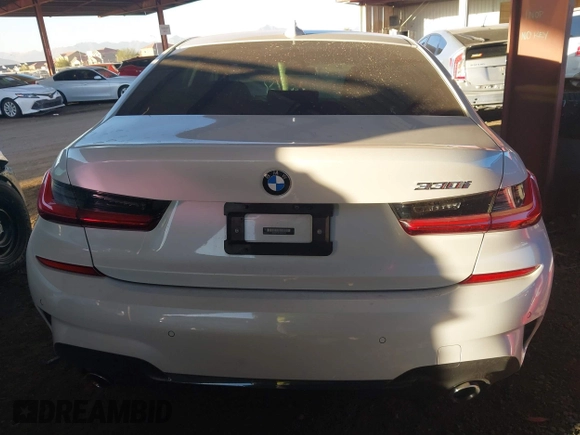 2021 BMW 3 Series 330i with VIN 3MW5R1J01M8B72403, listed as a IAAI auction lot 41583430 with 51,399 mi miles. Bid and sale history available at carsss.com. Image 16.