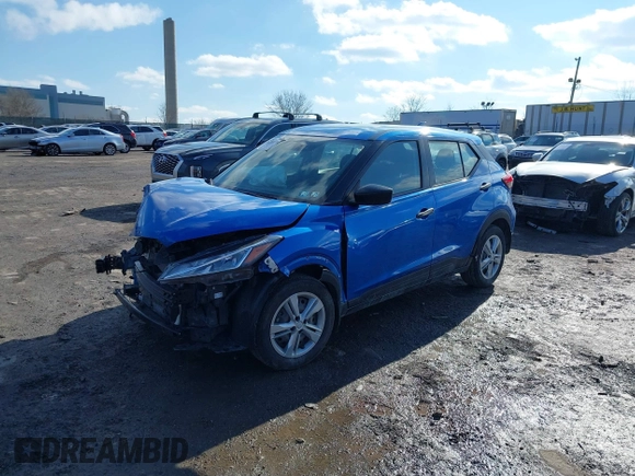 2024 Nissan Kicks S with VIN 3N1CP5BV1RL496038, listed as a IAAI auction lot 41534174 with 50,629 mi miles. Bid and sale history available at carsss.com. Image 2.