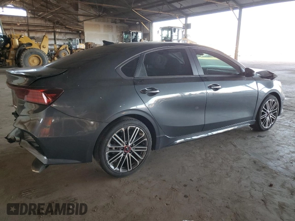 2022 Kia Forte GT with VIN 3KPF44AC8NE465235, listed as a Copart auction lot 77282544 with 16,155 mi miles and Salvage Title. Bid and sale history available at carsss.com. Image 3.