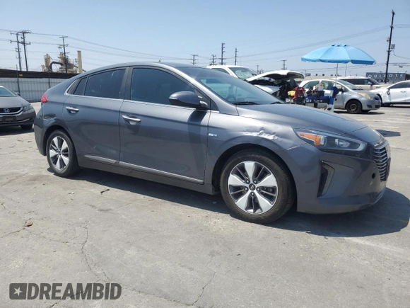 2019 Hyundai Ioniq Limited with VIN KMHC75LD2KU146671, listed as a Copart auction lot 61872035 with 78,158 mi miles and Salvage title. Bid and sale history available at DreamBid. Image 4.