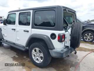 2019 Jeep Wrangler Unlimited Sport S with VIN 1C4HJXDN3KW689739, listed as a IAAI auction lot 42358604 with 73,271 mi miles and . Bid and sale history available at DreamBid. Image 20.
