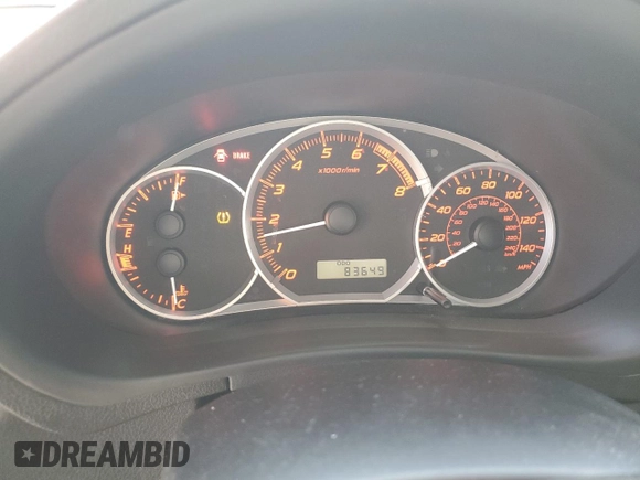 2013 Subaru WRX WRX with VIN JF1GV7E60DG027207, listed as a Copart auction lot 50593905 with 83,649 mi miles and Salvage title. Bid and sale history available at DreamBid. Image 9.
