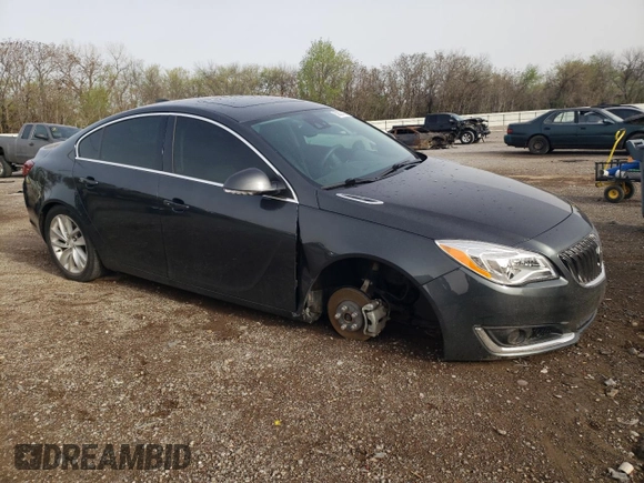 2017 Buick Regal Premium II with VIN 2G4GR5GX0H9130698, listed as a Copart auction lot 50827435 with 38,375 mi miles and Salvage Title. Bid and sale history available at carsss.com. Image 4.