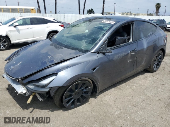 2023 Tesla Model Y Long Range with VIN 7SAYGDEE4PF899390, listed as a Copart auction lot 54361685 with Not Provided miles and Clean Title. Bid and sale history available at DreamBid. Image 1.