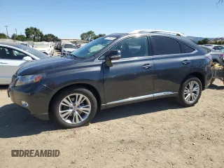 2011 Lexus RX 450h with VIN JTJBC1BA4B2033051, listed as a Copart auction lot 64254245 with 124,388 mi miles and Salvage title. Bid and sale history available at DreamBid. Image 1.