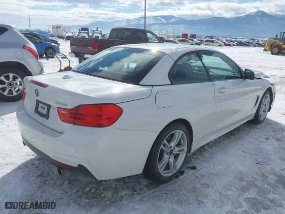 2016 BMW 4 Series 435i xDrive with VIN WBA3T7C52G5A37374, listed as a IAAI auction lot 41583597 with 1 mi miles. Bid and sale history available at carsss.com. Image 4.