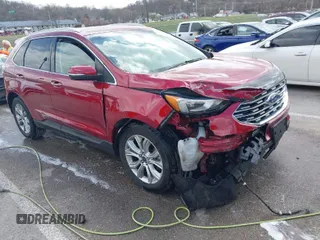 2019 Ford Edge Titanium with VIN 2FMPK4K95KBC76005, listed as a IAAI auction lot 41827772 with 39,476 mi miles. Bid and sale history available at carsss.com. Image 1.