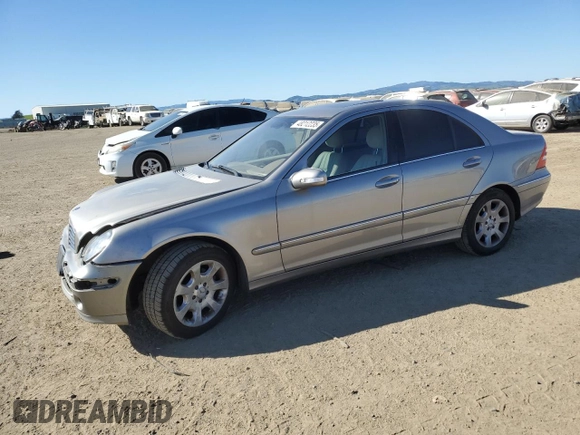 2005 Mercedes-Benz C 320 with VIN WDBRF64J15F602520, listed as a Copart auction lot 48212235 with 136,330 mi miles and Salvage Title. Bid and sale history available at DreamBid. Image 1.