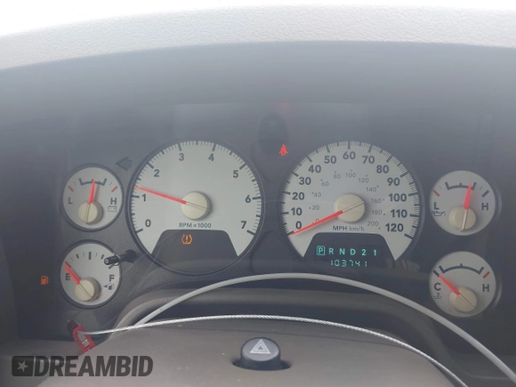 2008 Dodge 1500 SLT with VIN 1D7HU18268S601342, listed as a IAAI auction lot 41930805 with 103,741 mi miles and . Bid and sale history available at DreamBid. Image 7.