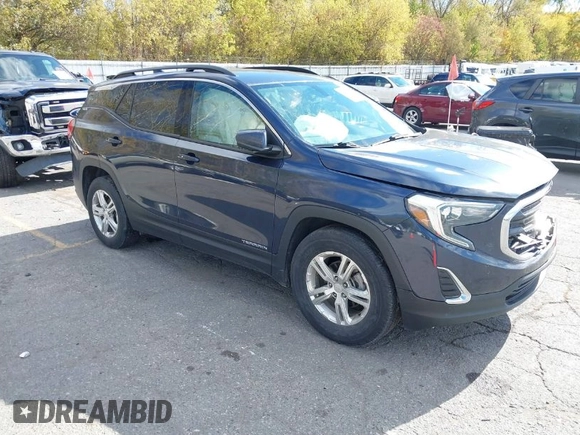 2018 GMC Terrain SLE with VIN 3GKALMEVXJL157227, listed as a IAAI auction lot 40584594 with 123,718 mi miles. Bid and sale history available at carsss.com. Image 1.