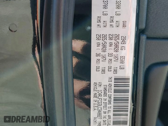 2020 Jeep Grand Cherokee High Altitude z VIN 1C4RJFCG3LC340827, wystawiony jako Copart lot #47853765 z przebiegiem 49 916 mil mil oraz Szkoda całkowita • Salvage title. Historia ofert i sprzedaży dostępna na DreamBid. Obrazek 12.