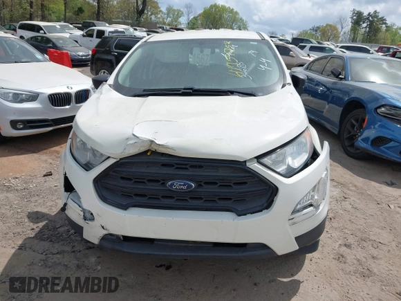 2020 Ford EcoSport S with VIN MAJ3S2FE0LC366183, listed as a IAAI auction lot 41951752 with 115,037 mi miles. Bid and sale history available at carsss.com. Image 12.