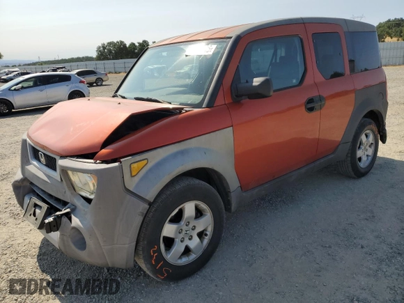 2004 Honda Element EX z VIN 5J6YH18674L004734, wystawiony jako Copart lot #59170045 z przebiegiem 157 105 mil mil oraz Szkoda całkowita • Salvage title. Historia ofert i sprzedaży dostępna na DreamBid. Obrazek 1.