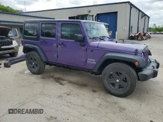 2018 Jeep Wrangler Unlimited Sport with VIN 1C4BJWDG9JL910410, listed as a Copart auction lot 56561955 with 57,450 mi miles and Salvage title. Bid and sale history available at DreamBid. Image 4.