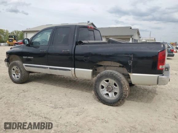 2005 Dodge 2500 SLT with VIN 3D7KS28C75G755894, listed as a Copart auction lot 53874865 with 336,506 mi miles and Salvage Title. Bid and sale history available at DreamBid. Image 2.