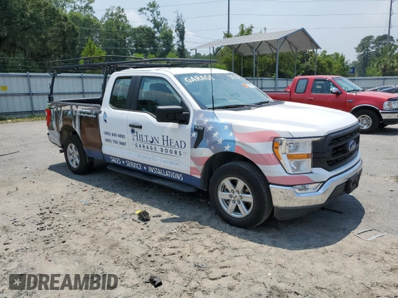 2021 Ford F-150 XL с VIN 1FTEX1CB9MKE32021, выставлен на аукционе Copart как лот 57315915 с пробегом 43 942 миль миль и Списание • Salvage title. История ставок и продаж доступна на DreamBid. Изображение 4.