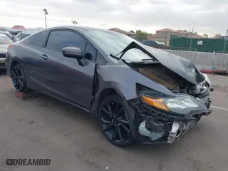 2015 Honda Civic Coupe LX with VIN 2HGFG3B55FH517607, listed as a IAAI auction lot 41569081 with 106,277 mi miles. Bid and sale history available at carsss.com. Image 1.