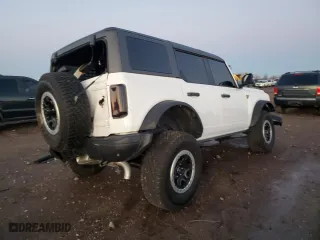 2024 Ford Bronco Badlands with VIN 1FMEE9BP3RLA26637, listed as a Copart auction lot 43019205 with 0 mi miles and Salvage Title. Bid and sale history available at carsss.com. Image 3.