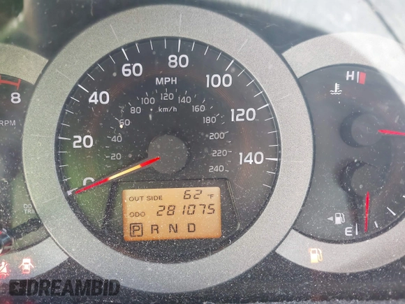 2007 Toyota RAV4 Limited with VIN JTMZK31V075013616, listed as a IAAI auction lot 41911177 with 281,075 mi miles. Bid and sale history available at carsss.com. Image 7.