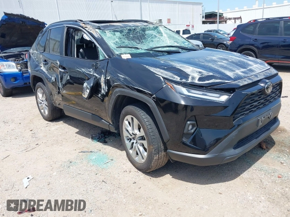 2024 Toyota RAV4 XLE Premium with VIN 2T3C1RFV3RC268293, listed as a IAAI auction lot 42217522 with 22,456 mi miles and . Bid and sale history available at DreamBid. Image 1.