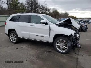 2021 Jeep Grand Cherokee Summit with VIN 1C4RJFJG8MC592514, listed as a Copart auction lot 85373124 with 0 mi miles and Salvage Title. Bid and sale history available at carsss.com. Image 4.