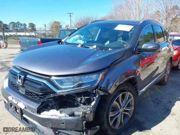 2021 Honda CR-V Touring with VIN 7FARW2H9XME012480, listed as a IAAI auction lot 41632487 with 59,684 mi miles. Bid and sale history available at carsss.com. Image 17.