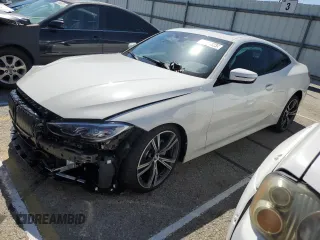 2023 BMW 4 Series 430i with VIN WBA53AP08PCM98060, listed as a Copart auction lot 62781323 with 1,472 mi miles and . Bid and sale history available at DreamBid. Image 1.