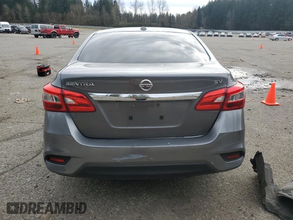 2019 Nissan Sentra SV with VIN 3N1AB7AP7KY368349, listed as a Copart auction lot 47689985 with 122,001 mi miles and Salvage Title. Bid and sale history available at DreamBid. Image 6.