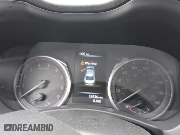 2021 Infiniti Q50 Red Sport 400 with VIN JN1FV7DP7MM850432, listed as a IAAI auction lot 42057935 with 15,936 mi miles and . Bid and sale history available at DreamBid. Image 7.