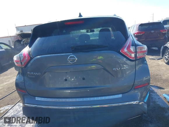 2017 Nissan Murano SL with VIN 5N1AZ2MH2HN154838, listed as a IAAI auction lot 41597159 with 113,869 mi miles and . Bid and sale history available at DreamBid. Image 16.